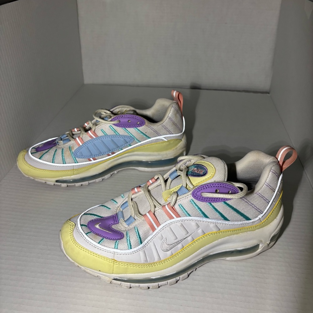 Nike Women's Multicolor Air Max ‘98‎ Easter Pastel Sneakers - Picture 5 of 10